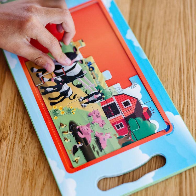 Melissa & Doug Take Along Magnetic Jigsaw Puzzles - On The Farm - TOYBOX Toy Shop