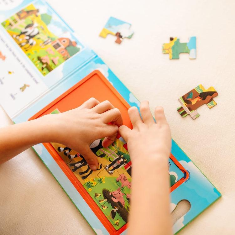 Melissa & Doug Take Along Magnetic Jigsaw Puzzles - On The Farm - TOYBOX Toy Shop