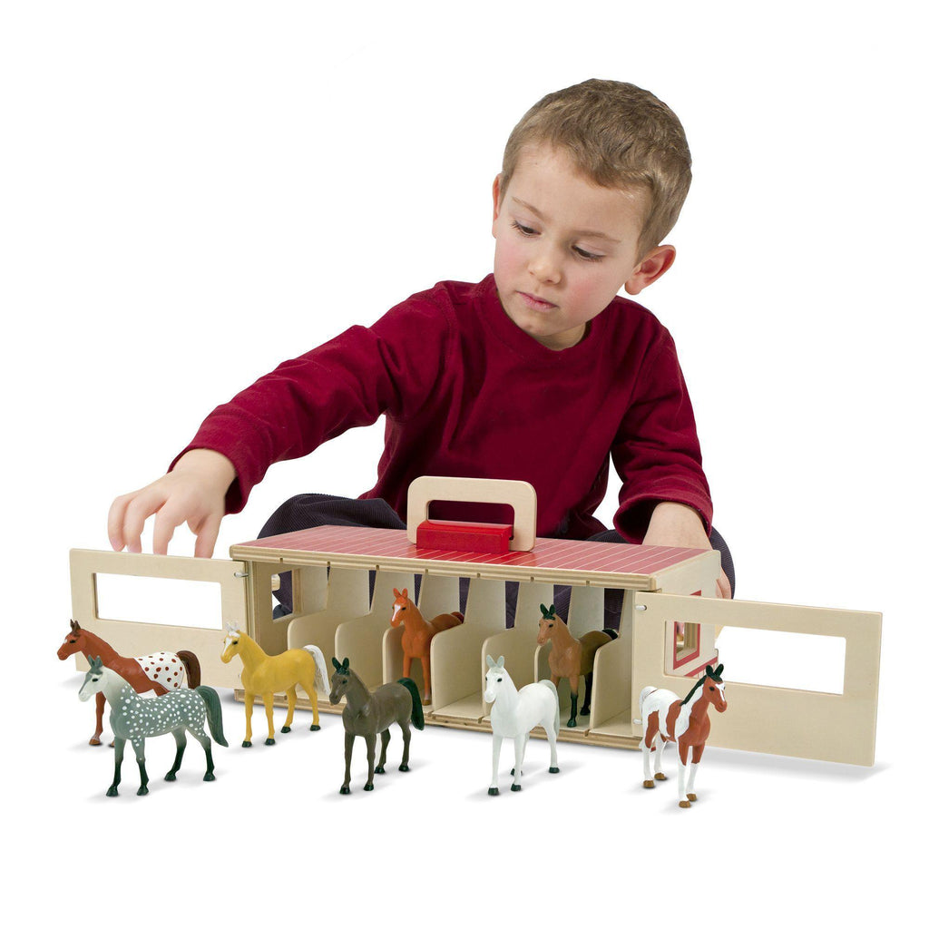 Melissa & Doug Take-Along Show-Horse Stable Play Set - TOYBOX Toy Shop