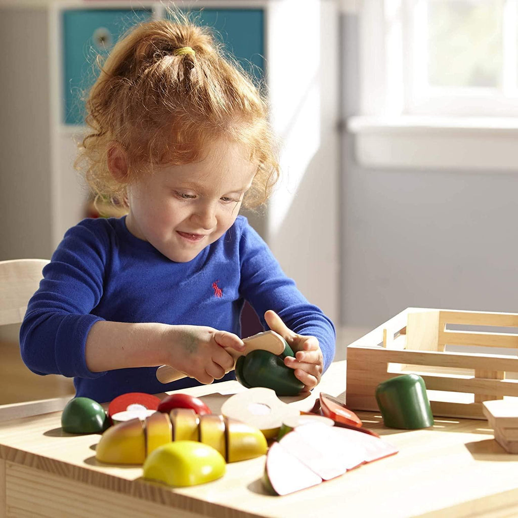 Melissa & Doug Wood Cutting Pretend Play Food - TOYBOX Toy Shop