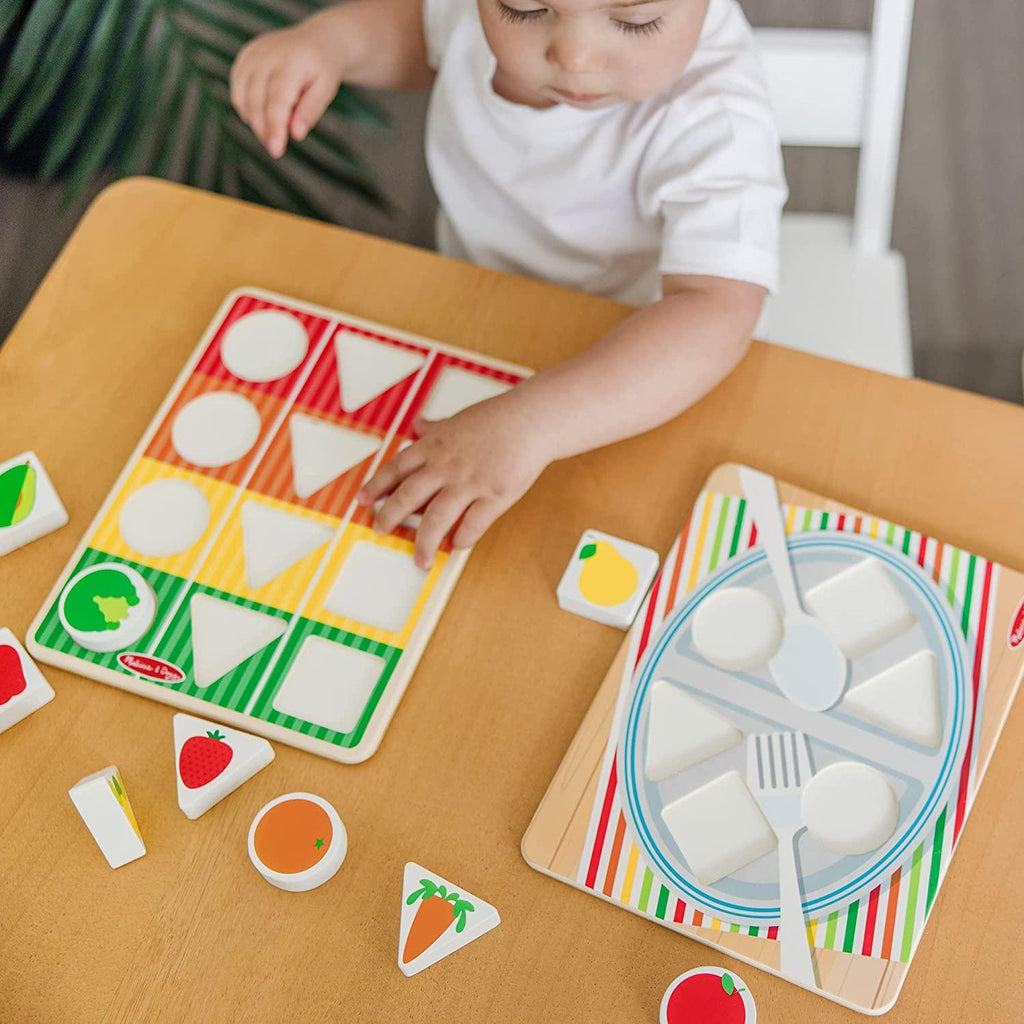 Melissa & Doug Wooden Shape Sorting Grocery Cart - TOYBOX Toy Shop