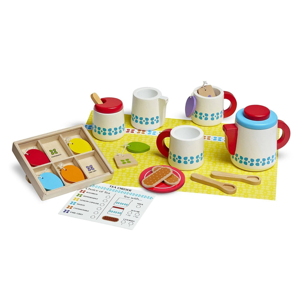 Melissa & Doug Wooden Steep & Serve Tea Set - TOYBOX Toy Shop