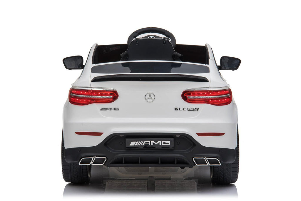 Mercedes-AMG GLC 63 S COUPE 12V Battery Ride-on Car - White - TOYBOX Toy Shop