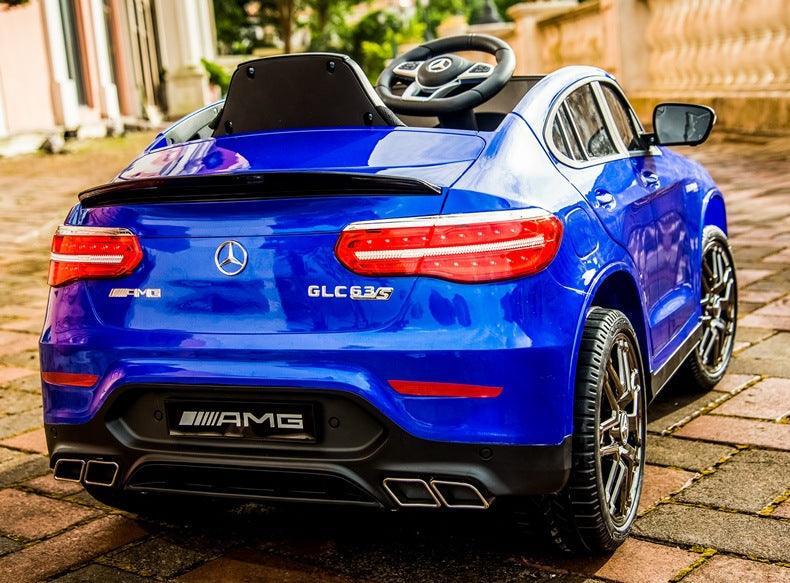 Mercedes-AMG GLC 63 S COUPE Battery Ride-on Car with Remote Control - Blue - TOYBOX Toy Shop