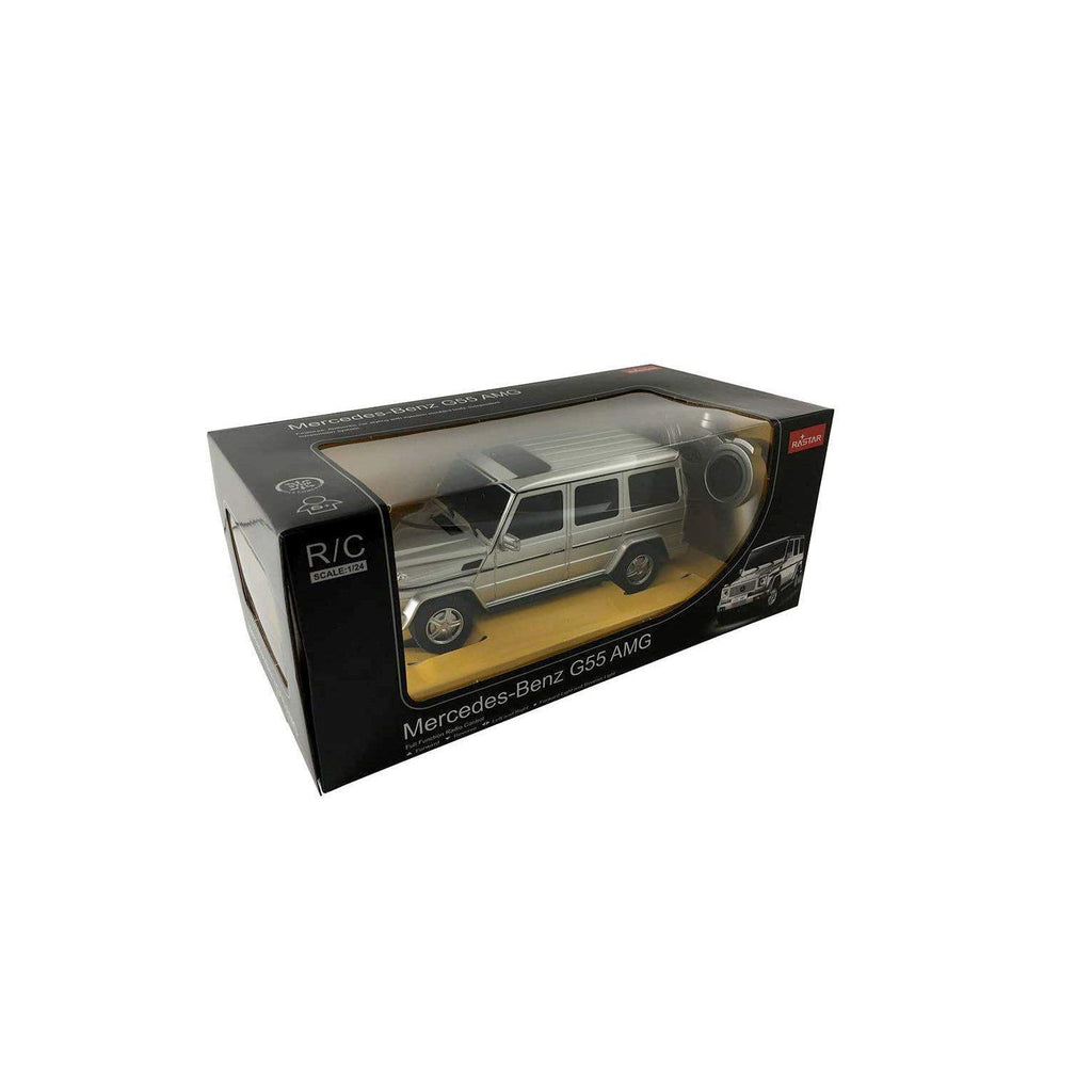 Mercedes-Benz G-Class G55 AMG 1:24 Scale Radio Controlled Model Car Silver - TOYBOX Toy Shop