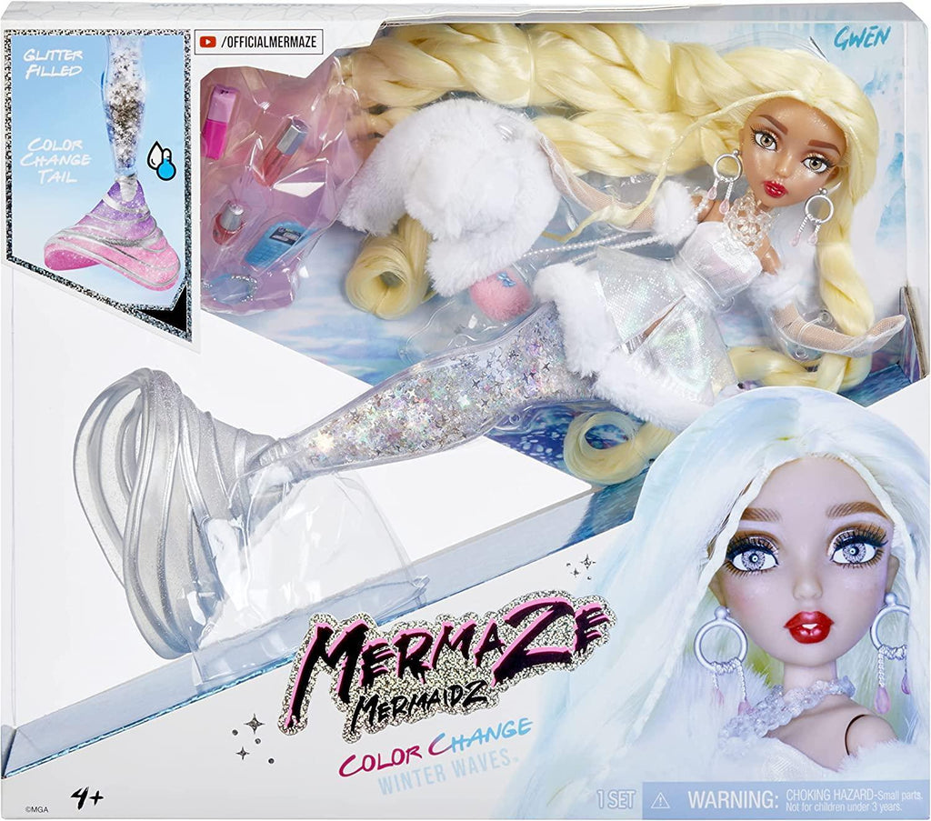 Mermaze Mermaidz Winter Waves Colour Change Fashion Doll - Gwen - TOYBOX Toy Shop