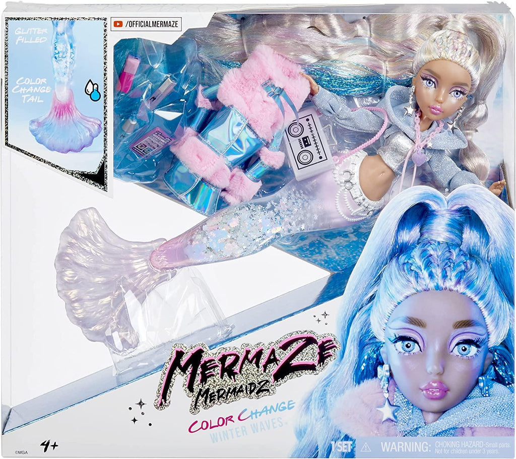 Mermaze Mermaidz Winter Waves Colour Change Fashion Doll - Kishiko - TOYBOX Toy Shop