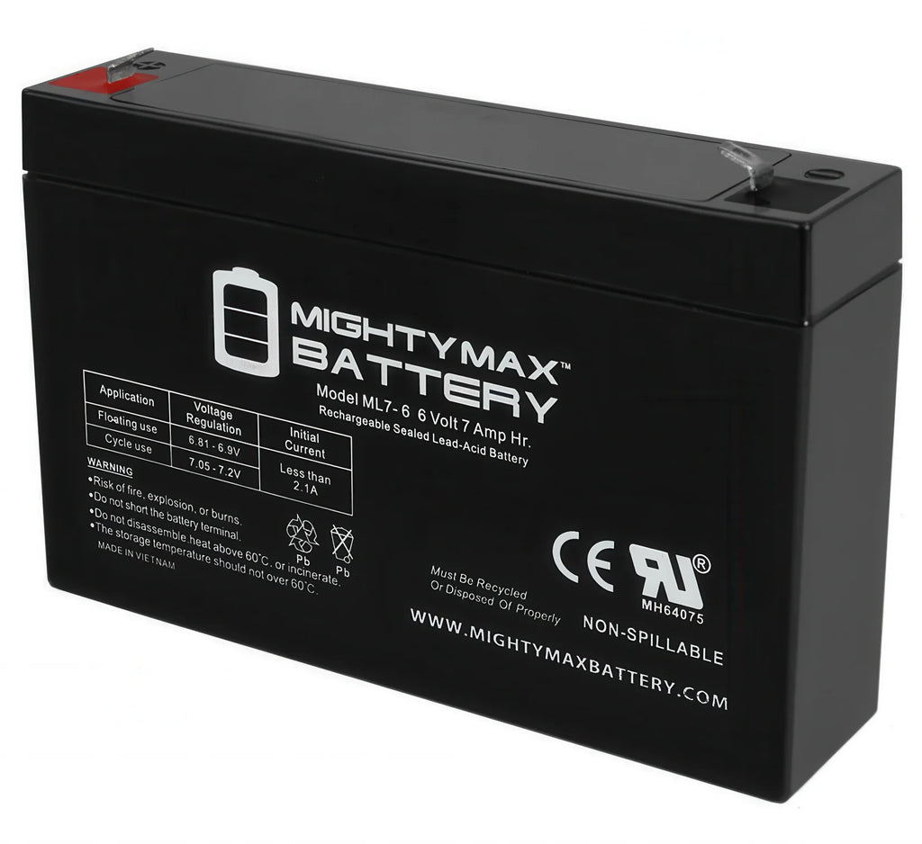 MIGHTY MAX 6V 7 AH Battery - TOYBOX Toy Shop