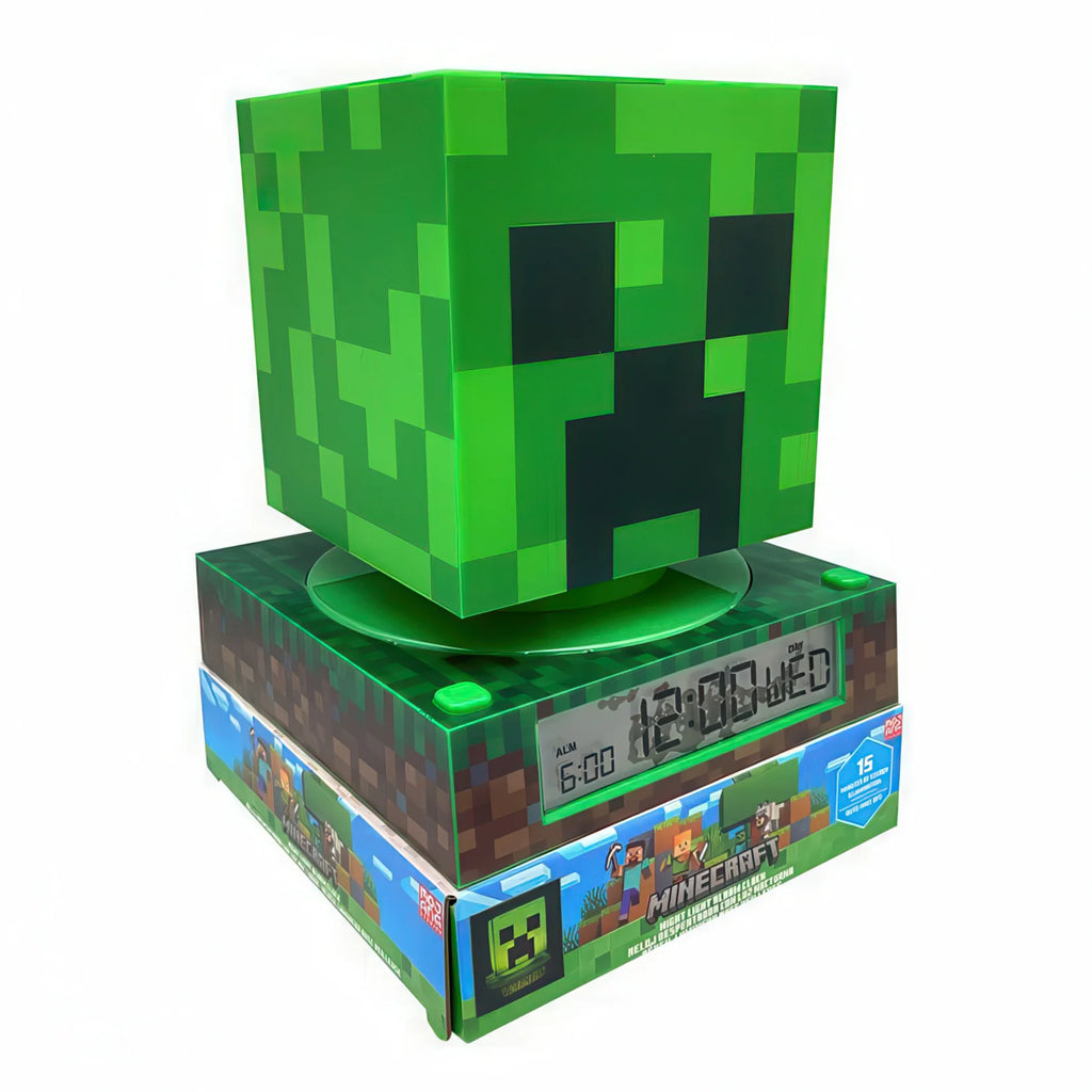 Minecraft 3D Lamp with Alarm Clock - TOYBOX Toy Shop