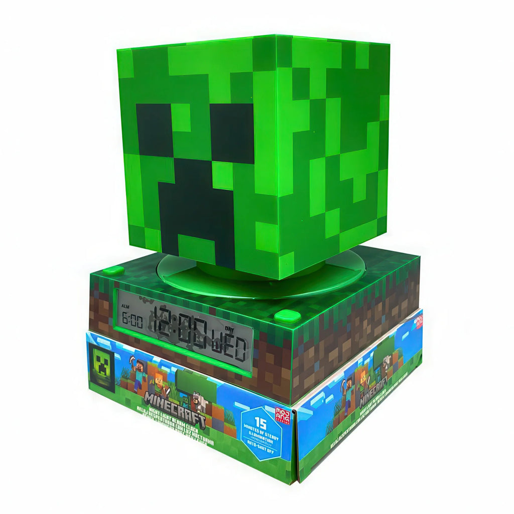 Minecraft 3D Lamp with Alarm Clock - TOYBOX Toy Shop