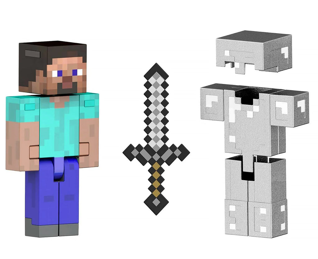 Minecraft Diamond Level Steve Action Figure - TOYBOX Toy Shop