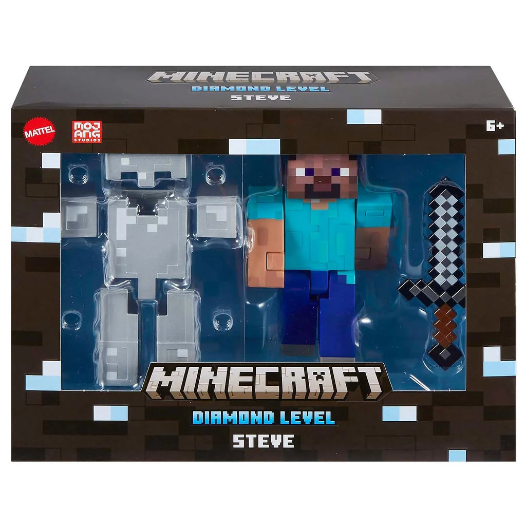 Minecraft Diamond Level Steve Action Figure - TOYBOX Toy Shop