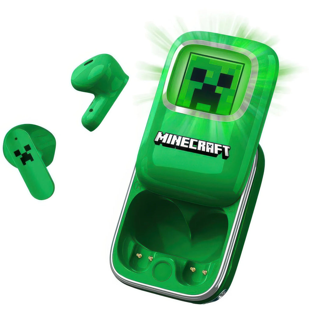 MINECRAFT Slide Case Light Up Earpods - TWS Bluetooth Headphones - TOYBOX Toy Shop