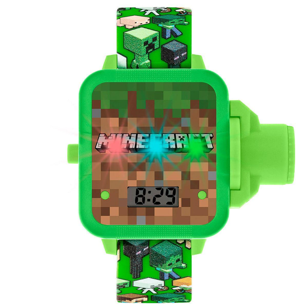 Minecraft Green Strap Projection Watch - TOYBOX Toy Shop
