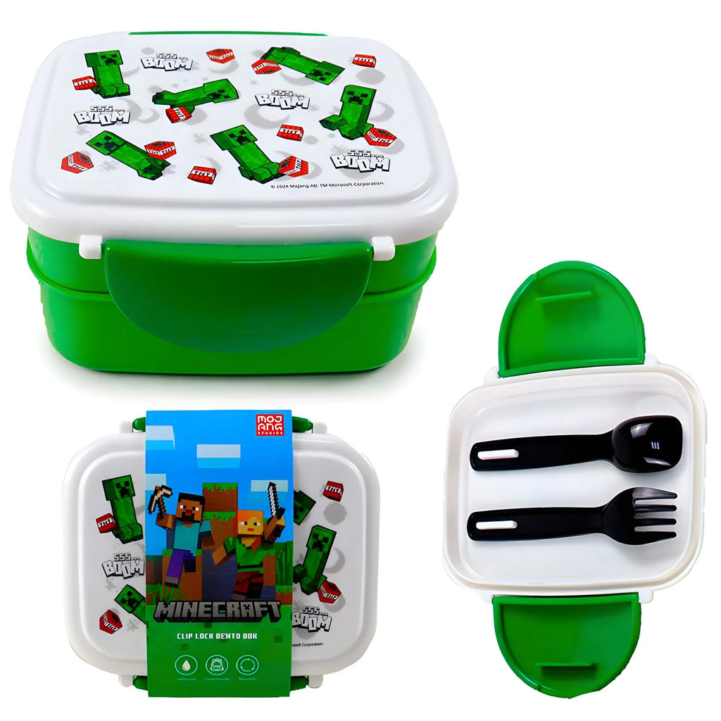 Minecraft TNT Lunch Box and Cutlery Set - TOYBOX Toy Shop