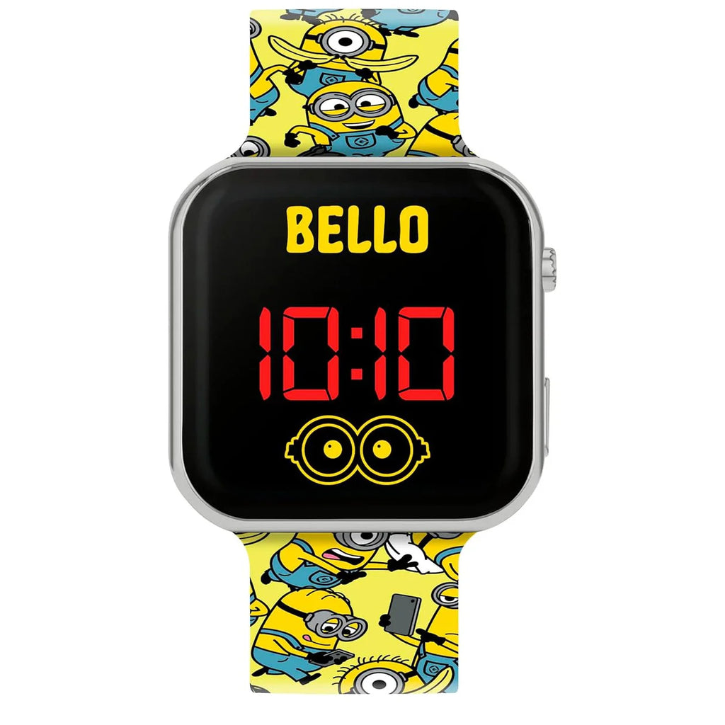 Minions Kids Yellow Strap LED Digital Watch - TOYBOX Toy Shop