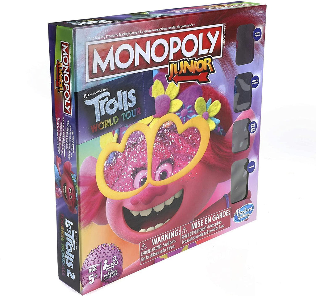 Monopoly Junior DreamWorks Trolls World Tour Edition Board Game - TOYBOX Toy Shop