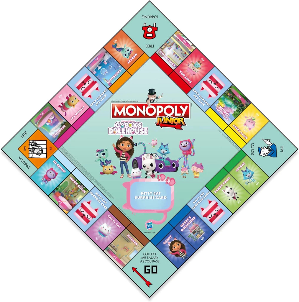 Monopoly Junior Gabbys Dollhouse - TOYBOX Toy Shop