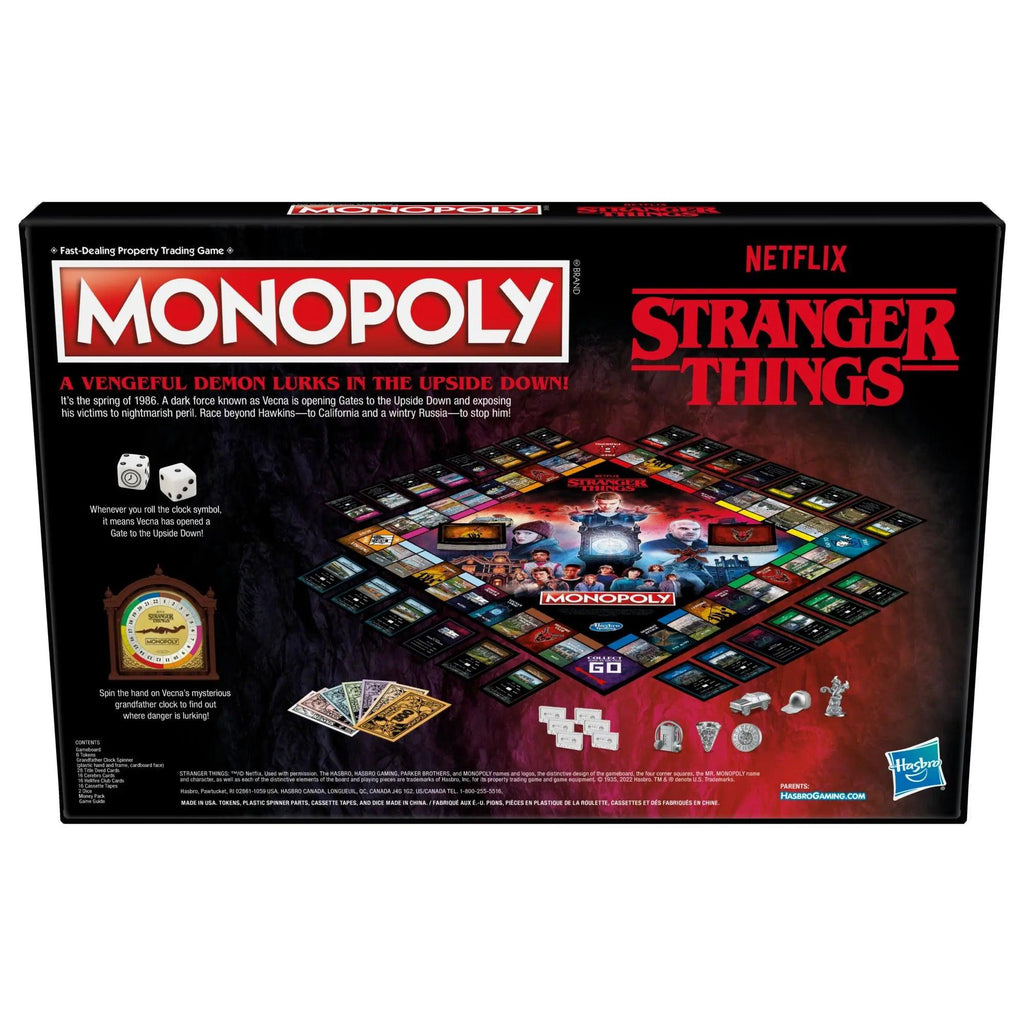 MONOPOLY Netflix Stranger Things Edition Board Game - TOYBOX Toy Shop