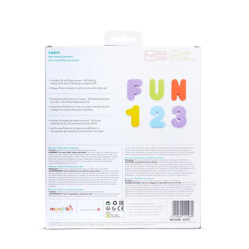 Munchkin Bath Letters & Numbers - TOYBOX Toy Shop