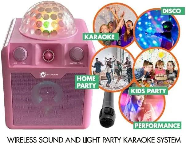 N-Gear Disco Block 410 Karaoke, Pink - TOYBOX Toy Shop