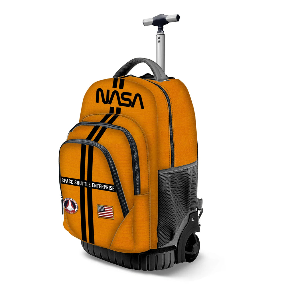 NASA Orange FAN GTS Trolley Backpack NASA Lines - TOYBOX Toy Shop