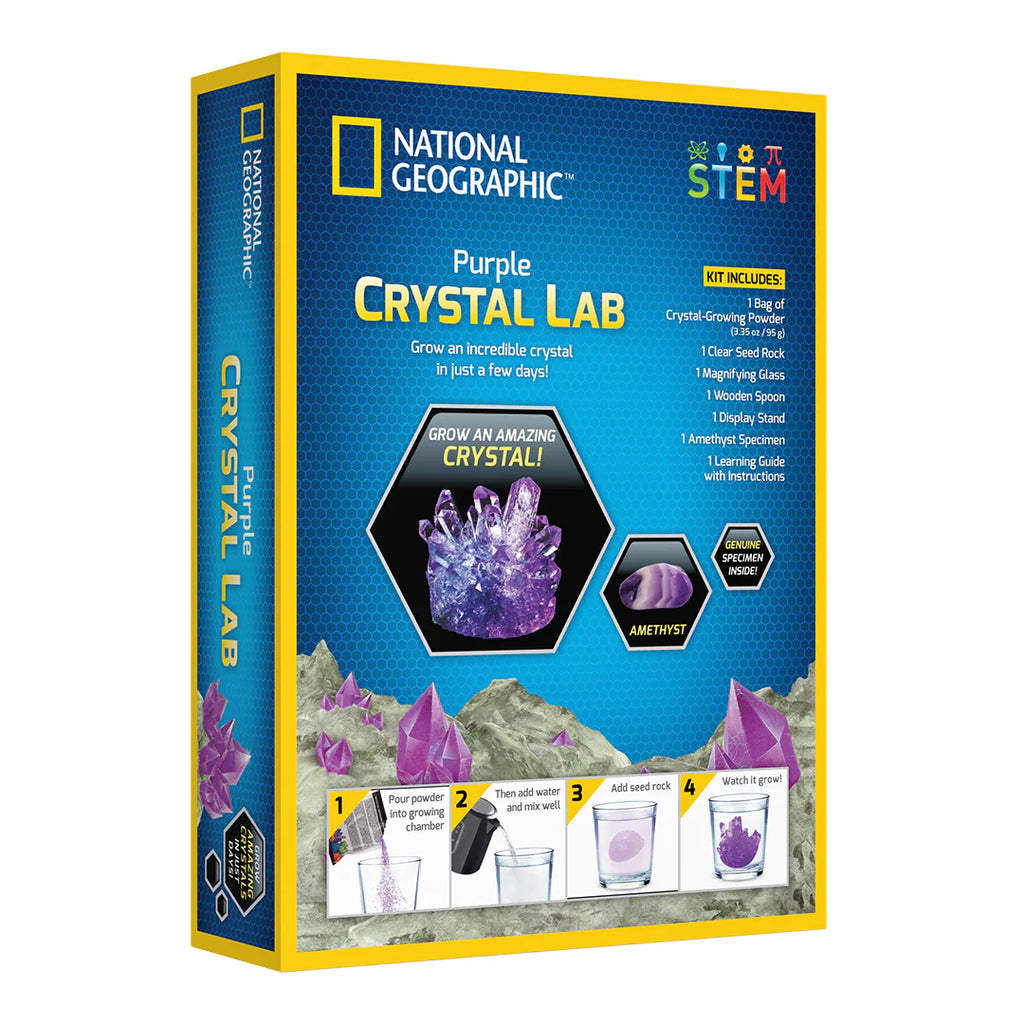 National Geographic Crystal Growing Kit - Purple - TOYBOX Toy Shop