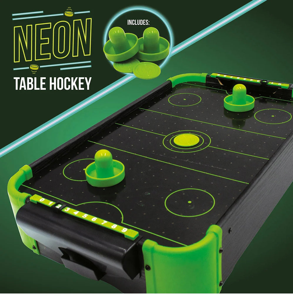 Neon Air Table Hockey Game - TOYBOX Toy Shop