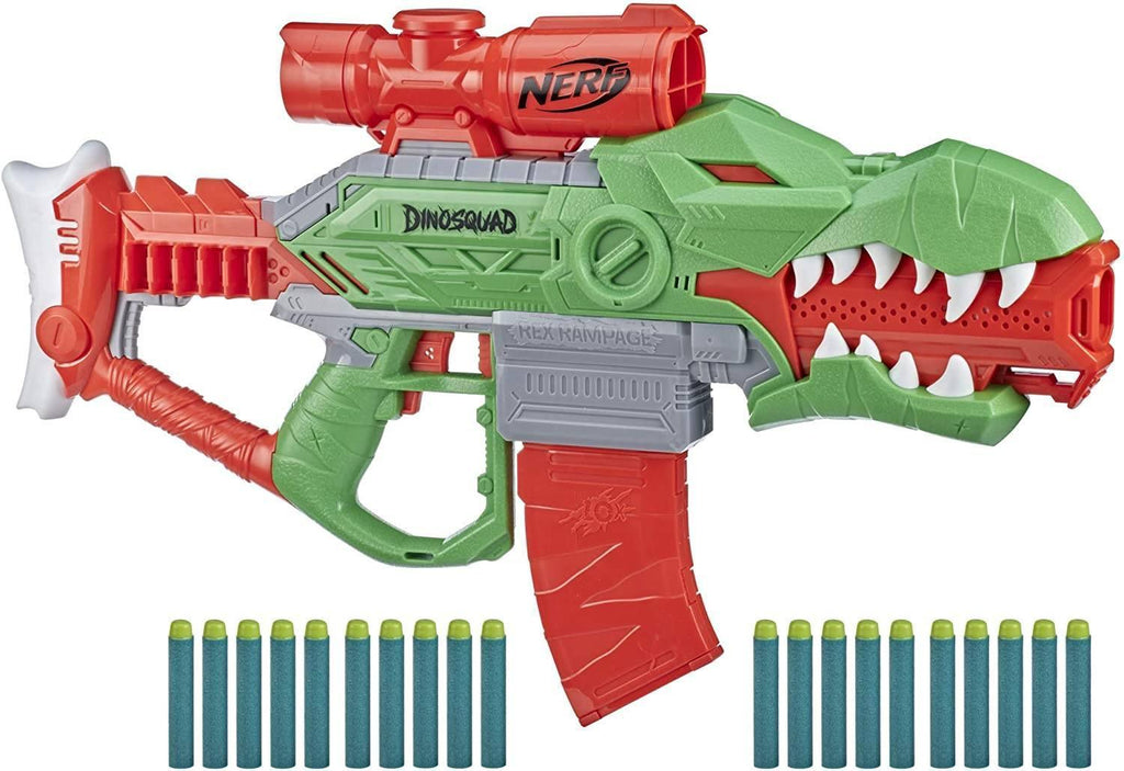 NERF DinoSquad Rex-Rampage Motorized Dart Blaster - TOYBOX Toy Shop