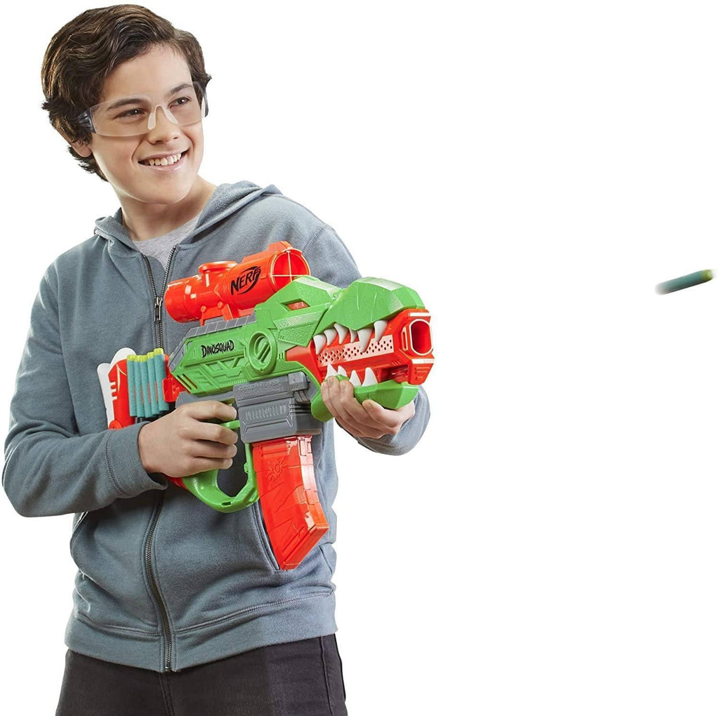 NERF DinoSquad Rex-Rampage Motorized Dart Blaster - TOYBOX Toy Shop