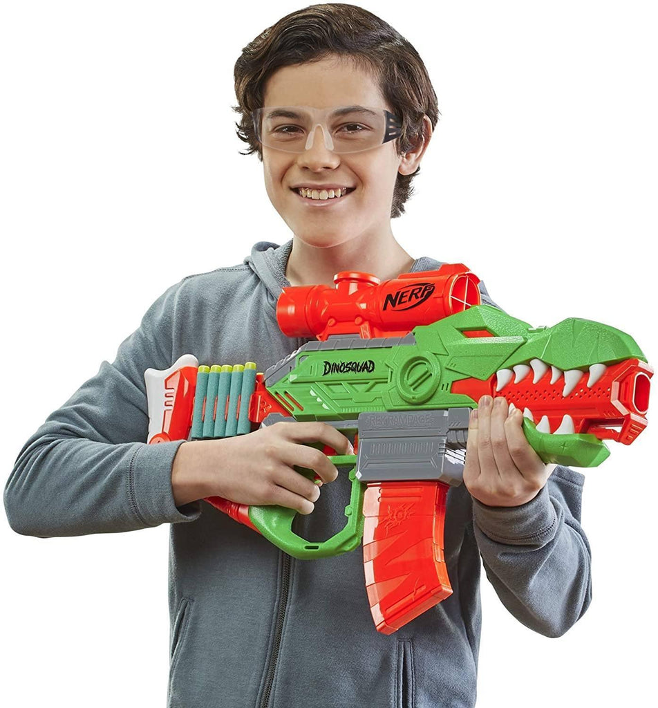 NERF DinoSquad Rex-Rampage Motorized Dart Blaster - TOYBOX Toy Shop