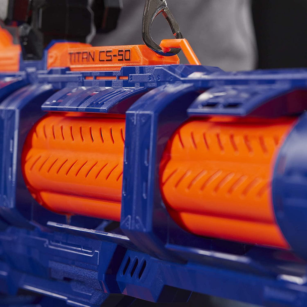 Nerf Elite Titan CS-50 Toy Blaster – Fully Motorised, 50-Dart Drum - TOYBOX Toy Shop