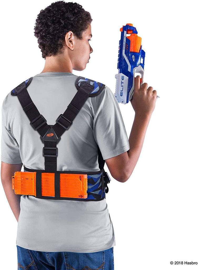 NERF Elite Utility Vest - Blue and Grey - TOYBOX Toy Shop