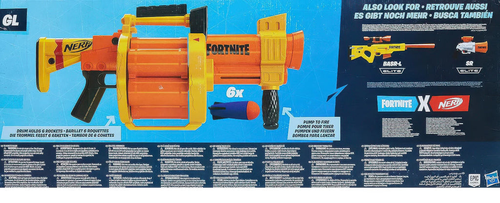 NERF Fortnite GL Rocket-Firing Blaster - TOYBOX Toy Shop