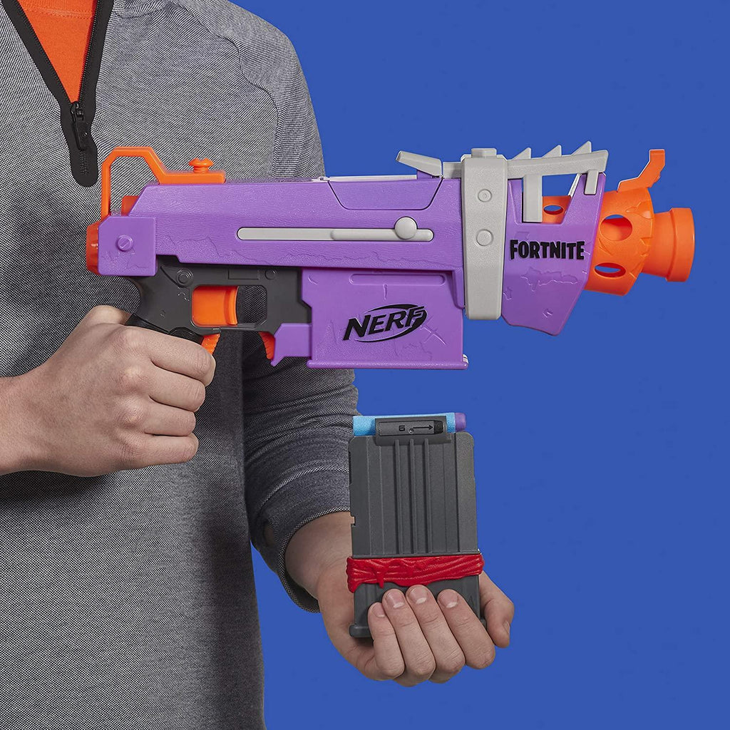 NERF Fortnite SMG-E Motorised Dart Blaster - TOYBOX Toy Shop