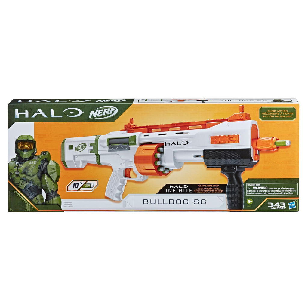 NERF Halo Bulldog SG Pump Action Dart Blaster - TOYBOX Toy Shop