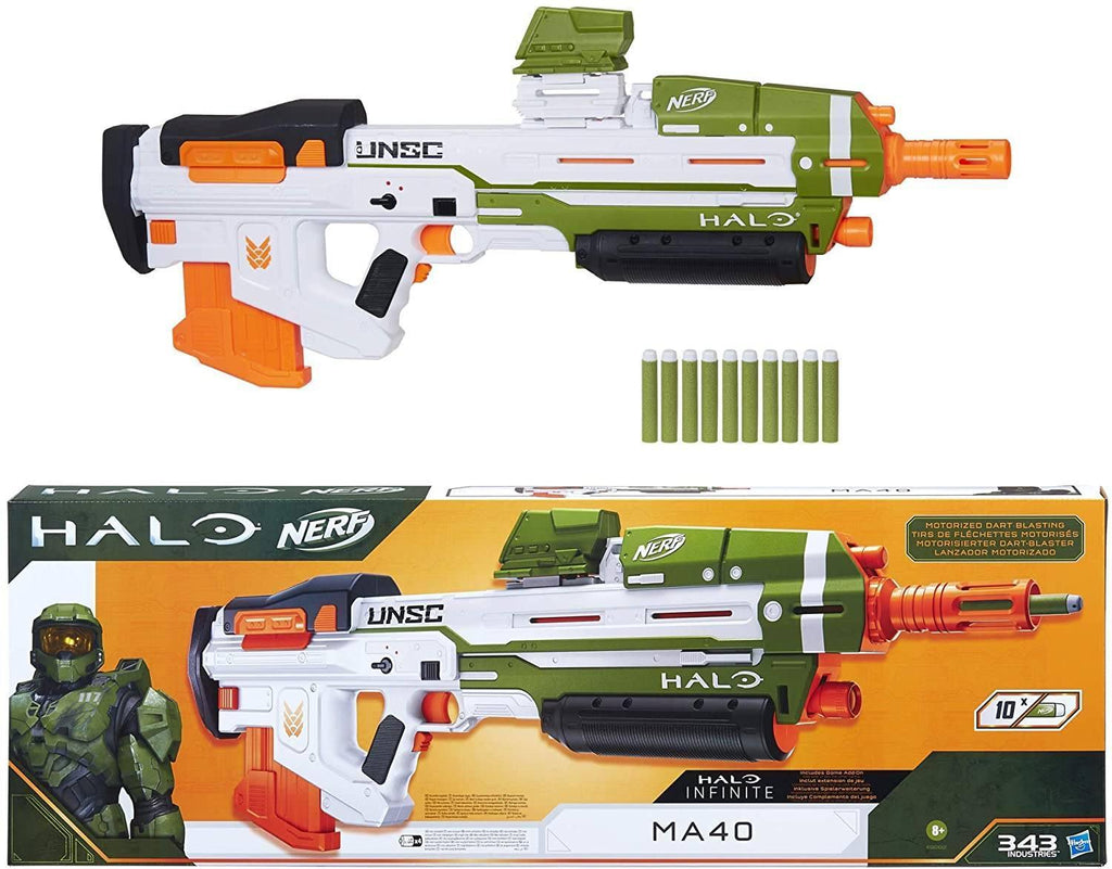 NERF Halo MA40 Motorized Dart Blaster - TOYBOX Toy Shop