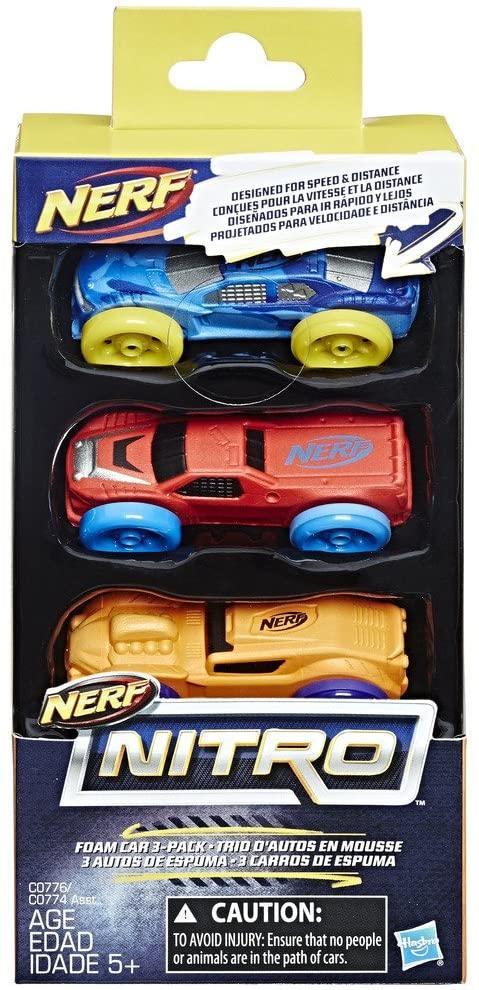 Nerf Nitro C0776 Foam Cars - Pack of 3 - TOYBOX Toy Shop