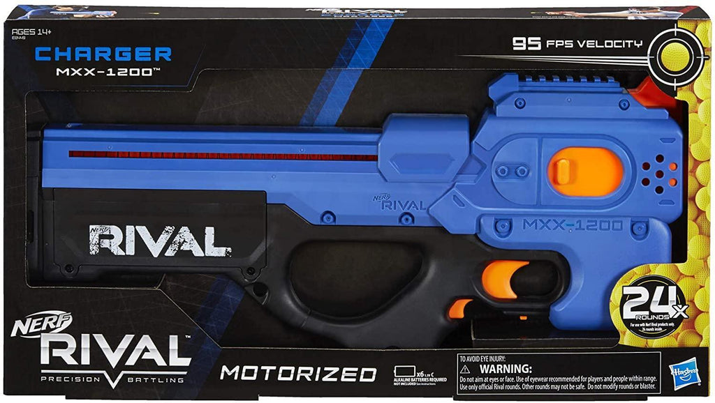 Nerf Rival Charger MXV-1200 Motorised Blaster - Team Blue - TOYBOX Toy Shop