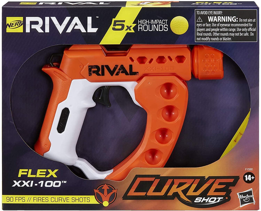 NERF Rival Curve Shot Flex XXI-100 Blaster - TOYBOX Toy Shop