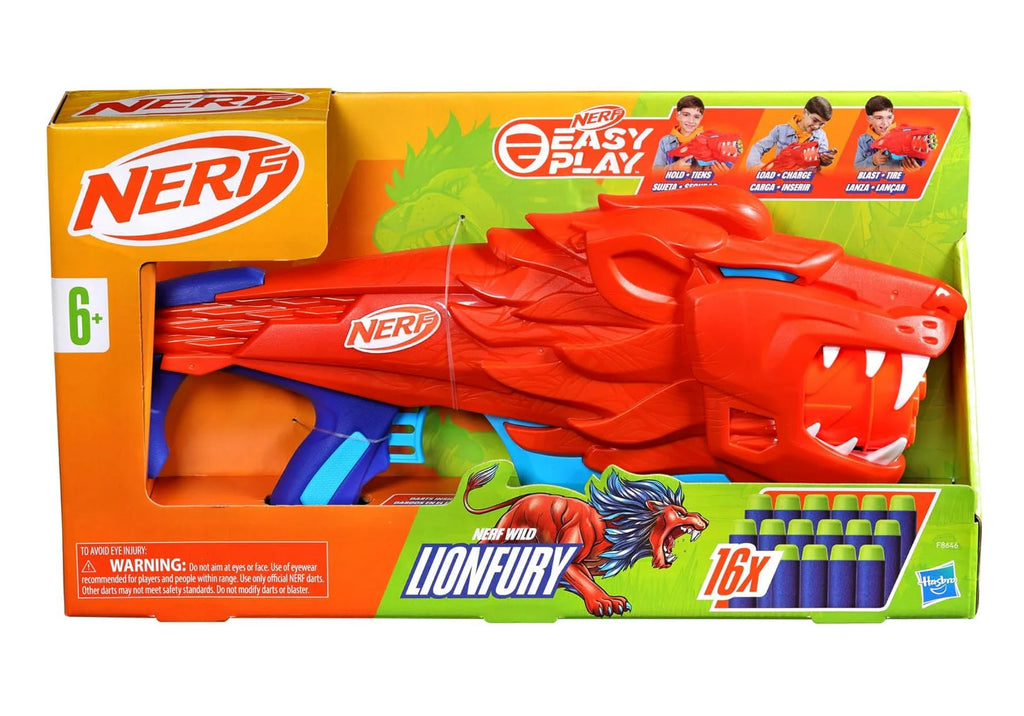 NERF Wild Lionfury Easy Play Dart Blaster - TOYBOX Toy Shop