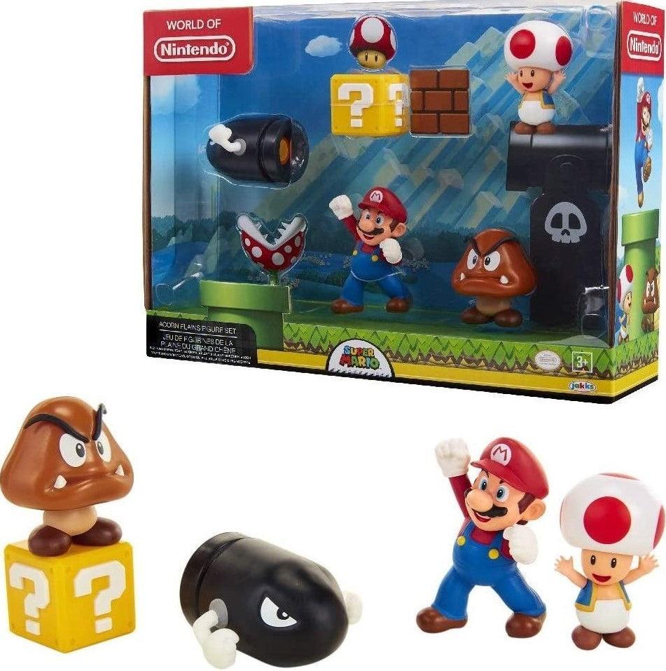 Nintendo Super Mario Acorn Plains Figure Set - TOYBOX Toy Shop