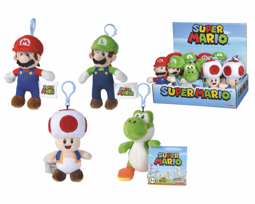 Nintendo Super Mario Assorted Plush Keychain 12cm - TOYBOX Toy Shop