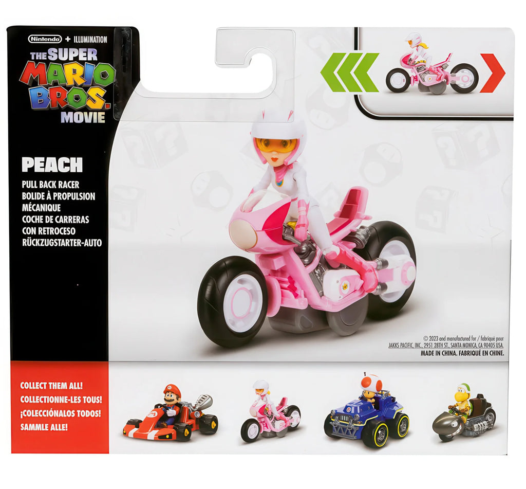 Nintendo Super Mario Movie Peach 7 cm Figure With Kart Set - TOYBOX Toy Shop