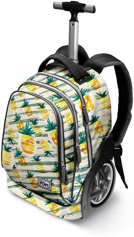 Oh My Pop! Ananas-GT School Trolley Backpack Casual Daypack 51cm - TOYBOX Toy Shop
