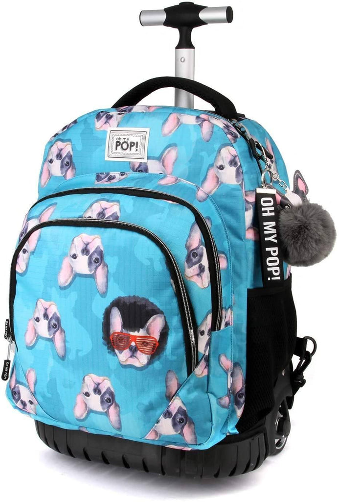 Oh My Pop! Pop! Doggy-GTS School Trolley-Rucksack Backpack Casual, 47 cm - TOYBOX Toy Shop