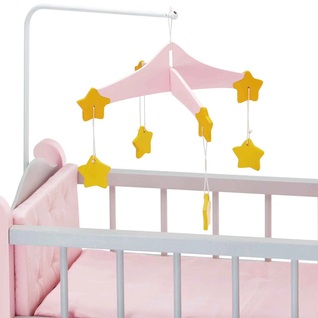 Teamson Olivia's Little World Polka Dot Princess Wooden Baby Doll Crib - TOYBOX Toy Shop