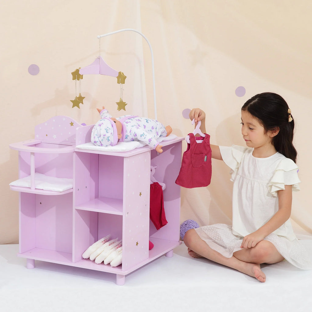Teamson USA Olivia's Little World Twinkle Stars Princess 4-in-1 Baby Doll Furniture - TOYBOX Toy Shop
