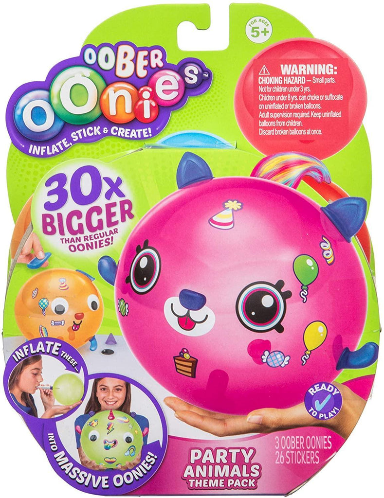 Oober Oonies Party Animal Theme Pack - Assorted - TOYBOX Toy Shop