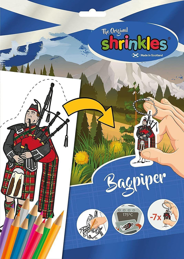 Original Shrinkles Scottish Bagpiper (Slim Craft Pack) - TOYBOX Toy Shop